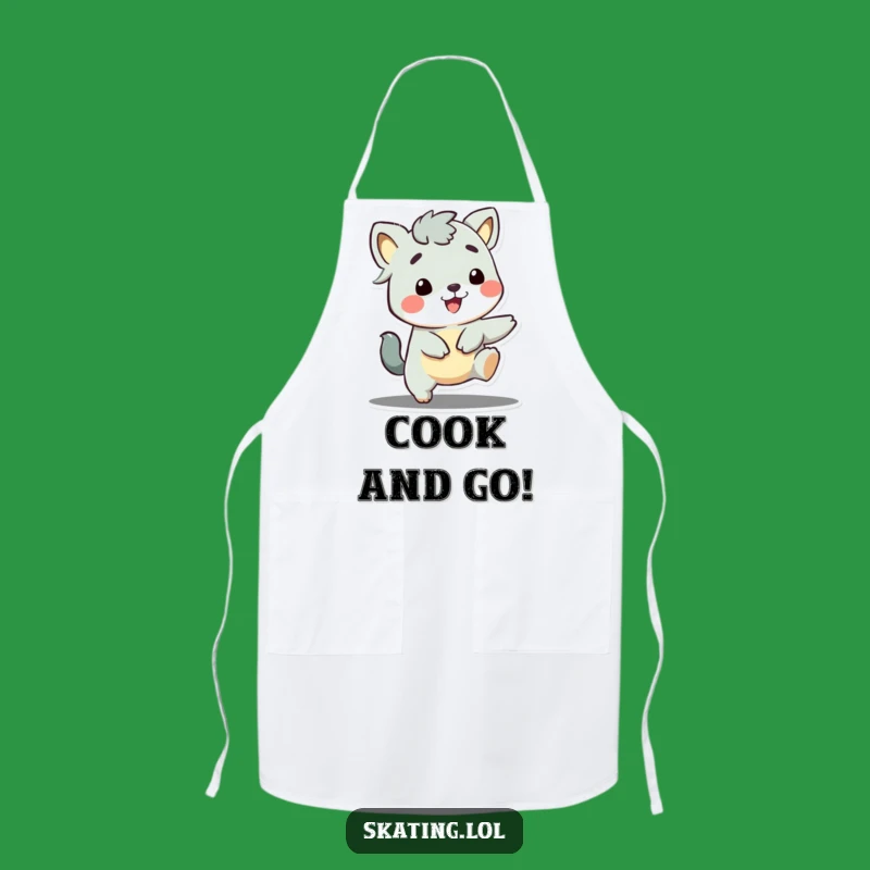 Funny Grinning Animal Apron: Cook with a Smile, Fun Kitchen Gift