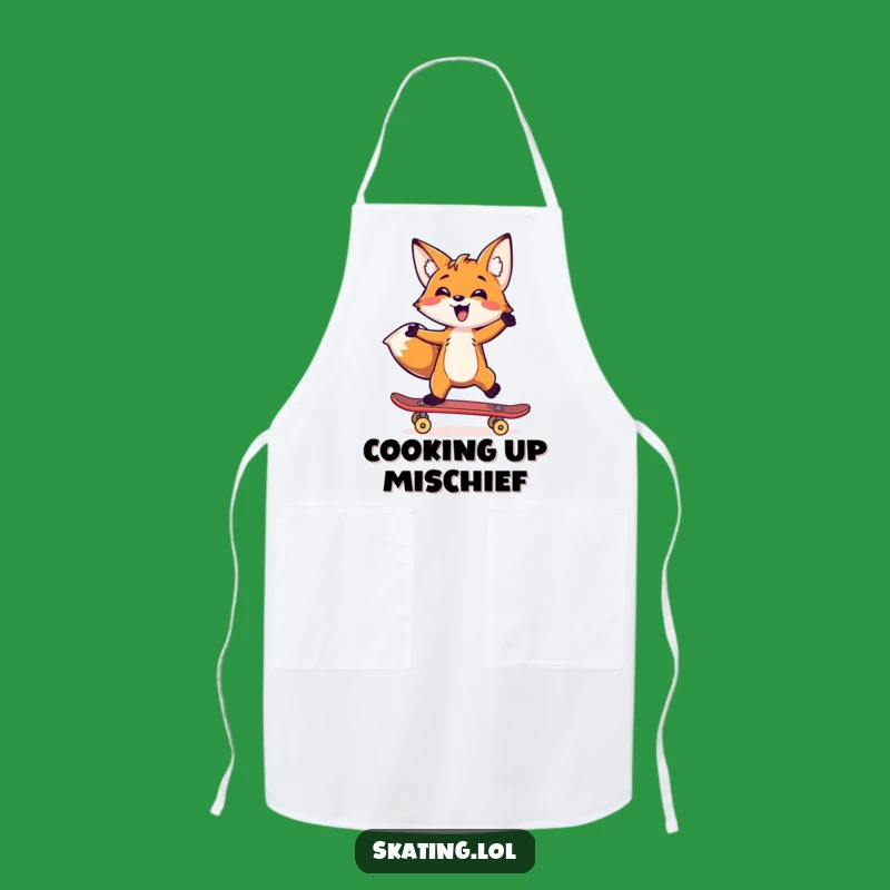 Funny Fox Chef Apron: Kitchen Agility, Perfect Funny Gift for Cooks