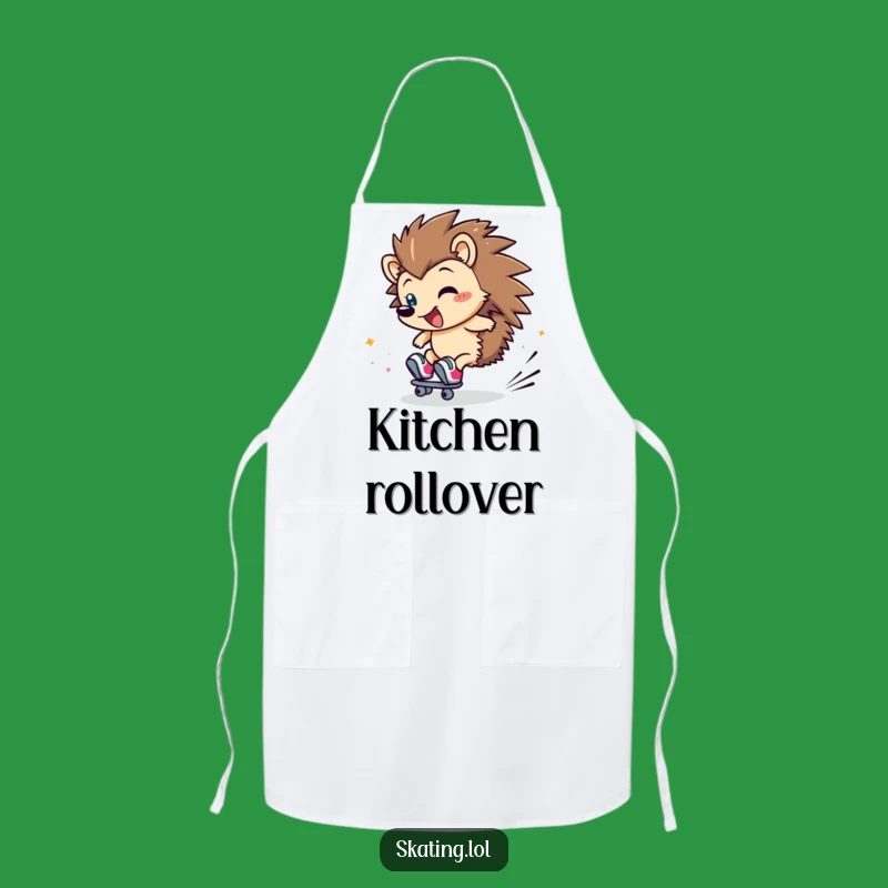 Funny Hedgehog Apron: Cook with Clumsy Cheer and This Hilarious Skating Helper's Accessory