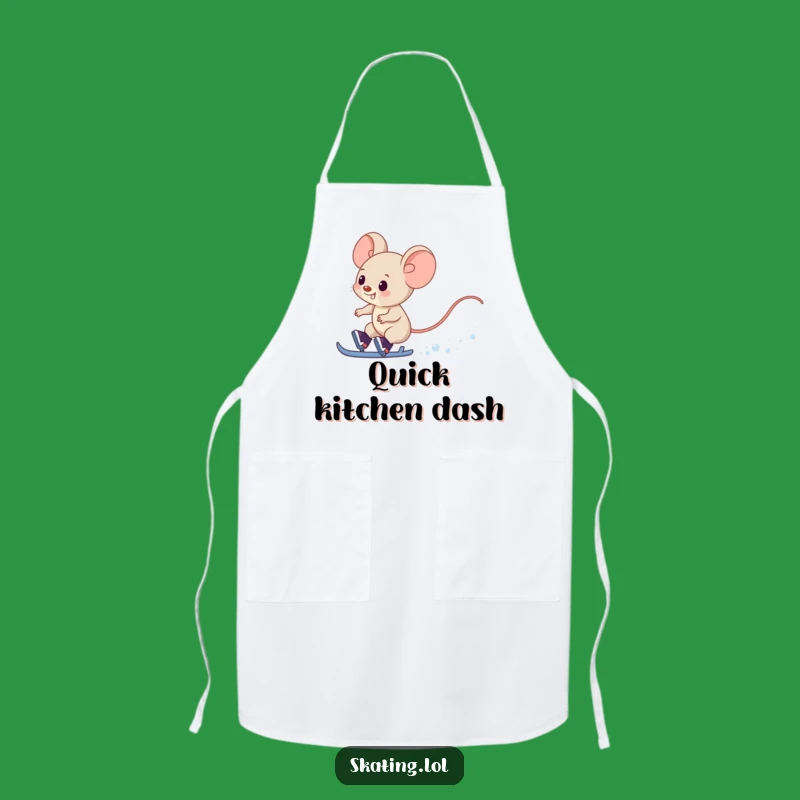 Funny Mouse Apron: Cook with Speed and This Hilarious Skating Helper's Accessory