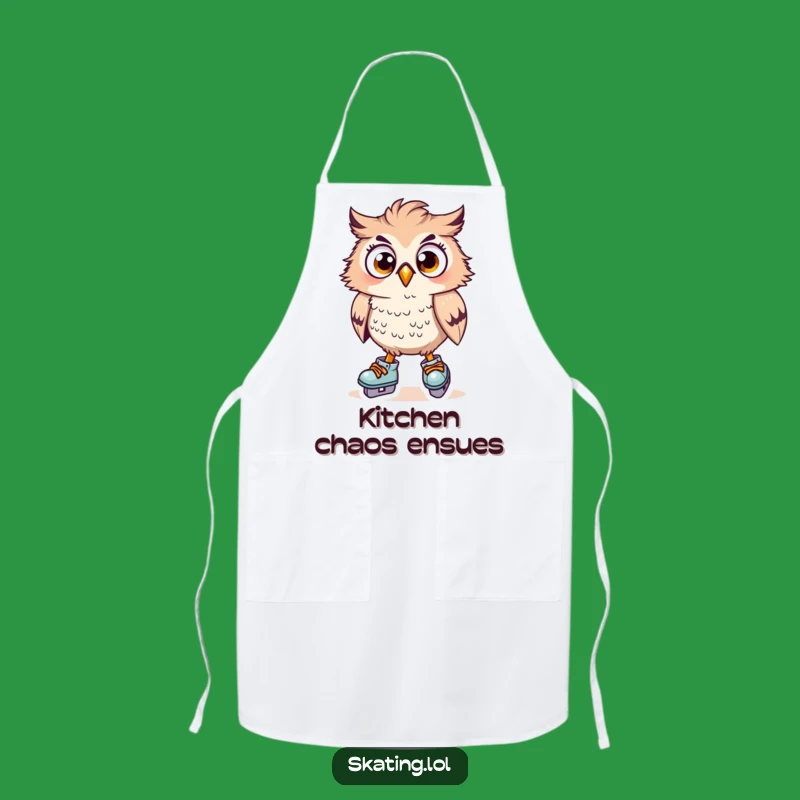 Funny Owl Skater Apron: Cook with Surprise, Practical Funny Gift!