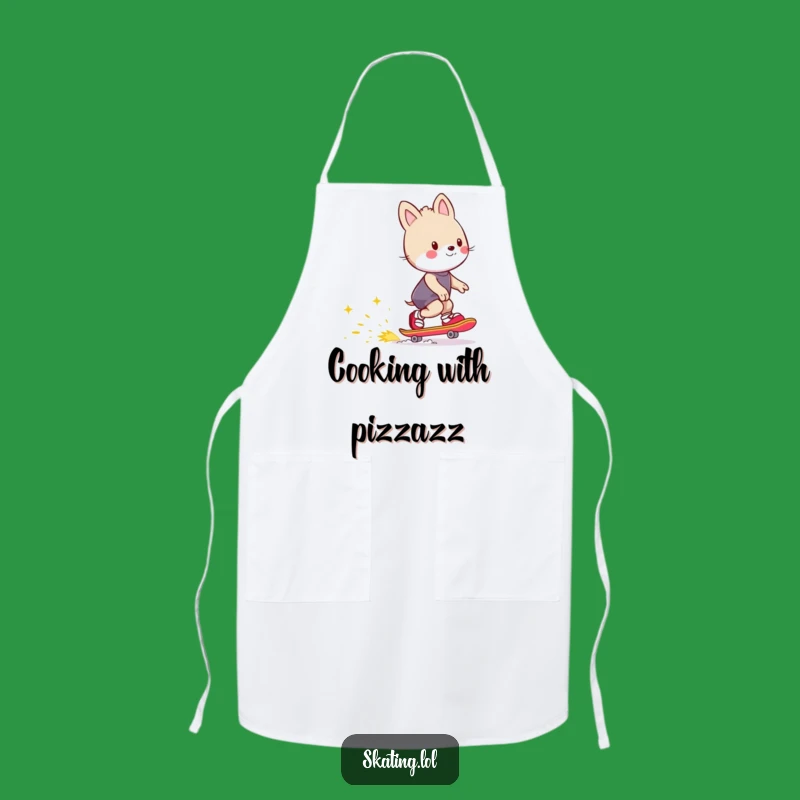 Funny Sparkle Chef Apron - Humorous Animal Gift for Energetic Cooks
