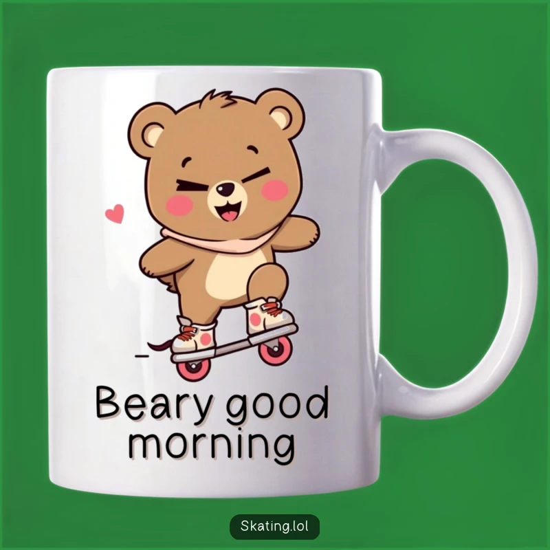 Funny Bear Skater Mug: Cool Tricks, Perfect Gift for Playful Pards