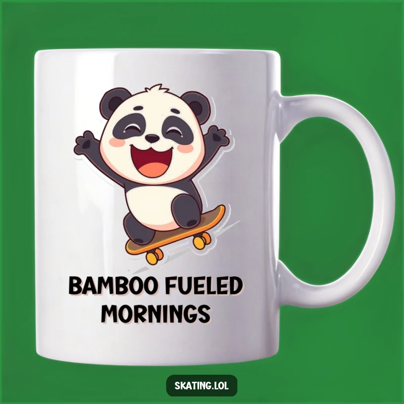 Funny Panda Skater Mug: Extreme Sports Humor, Perfect Funny Gift