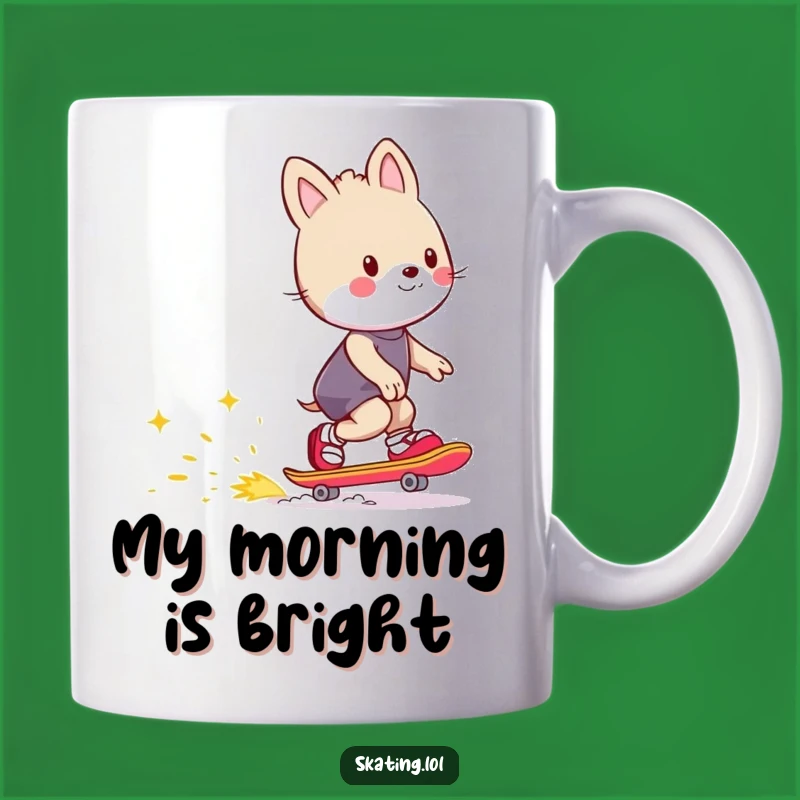 Funny Spark Trail Skating Mug - Hilarious Energetic Animal Gift