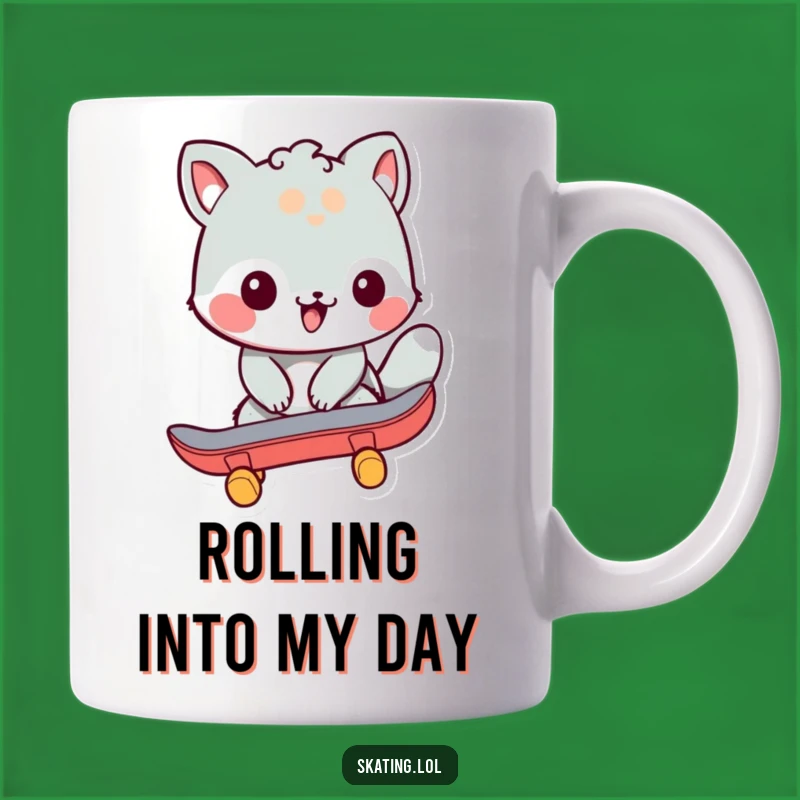 Funny Skating Animal Mug - Hilarious Push-Off Gift for Skater Friends