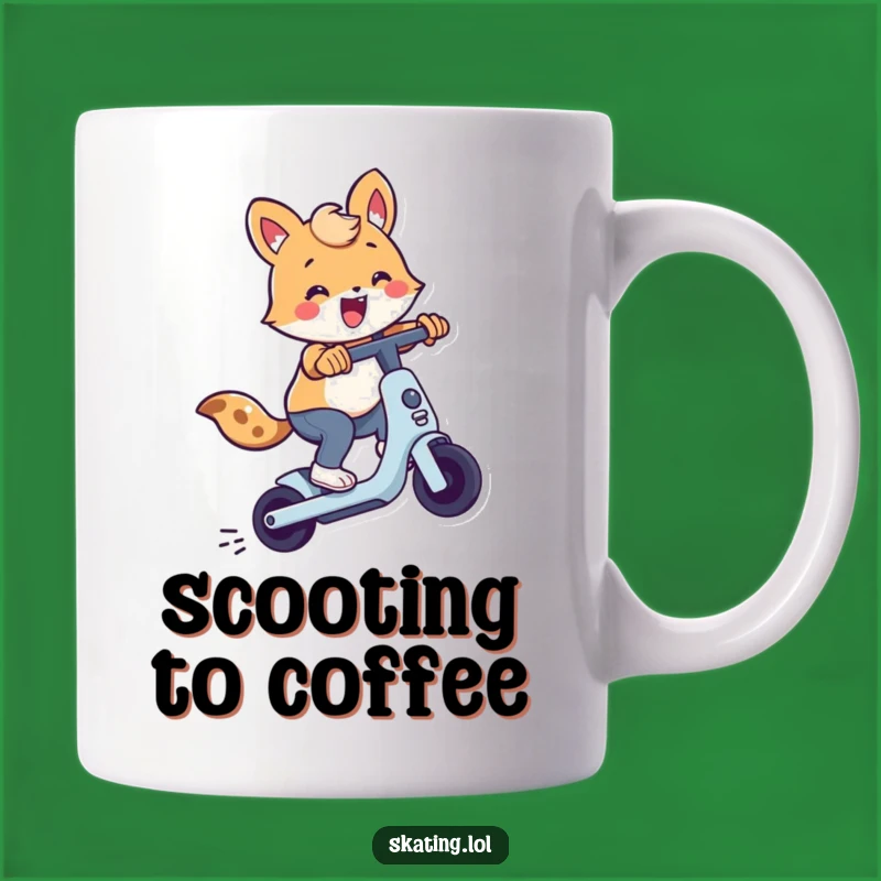 Funny Scooter Trick Animal Mug - Exciting Comedic Gift for Kids and Adults
