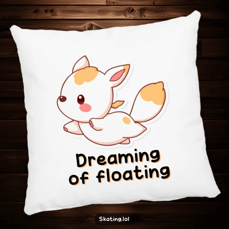 Funny pillow showcasing a bouncing animal character gliding smoothly, providing comfort with a humorous and elegant design.