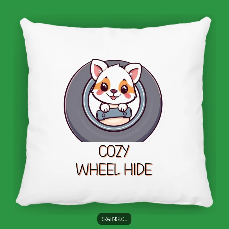 Funny Peek-a-Boo Skateboard Pillow: Cozy Mystery, Hilarious Comfort