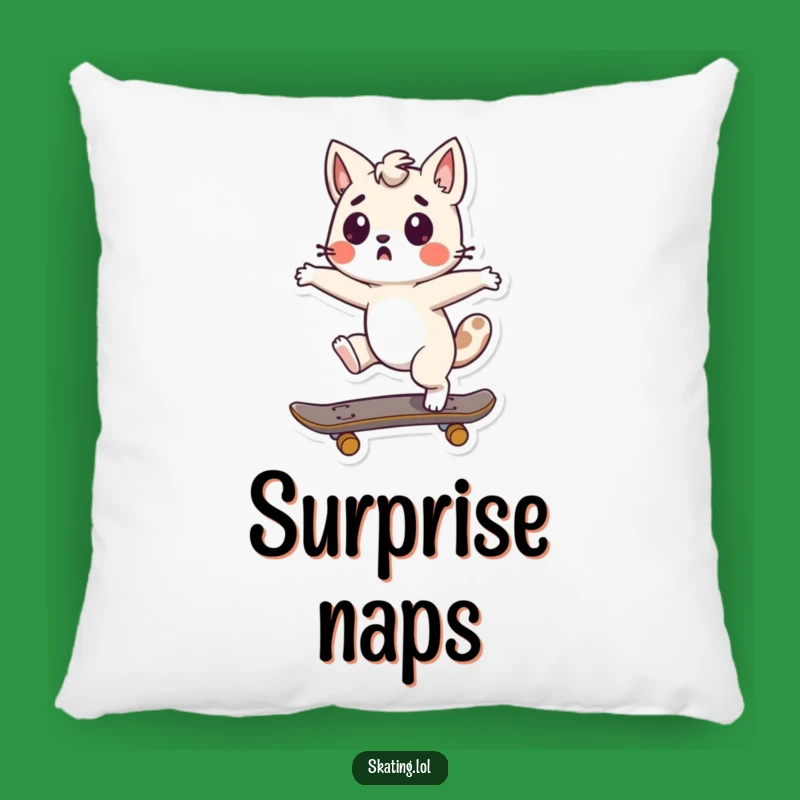 Funny Skater Surprise Pillow - Cozy Spinning Character Cushion, Perfect Funny Gift