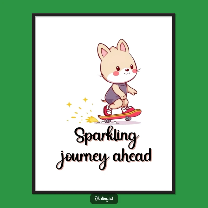 Funny Spark Trail Digital Art - Humorous Animal Print for Energetic Decor