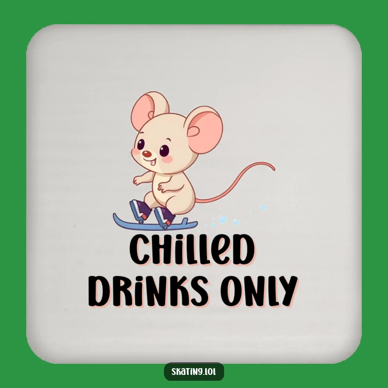 Funny Mouse Drink Coaster: Protect Surfaces with Speed and This Hilarious Skating Accessory