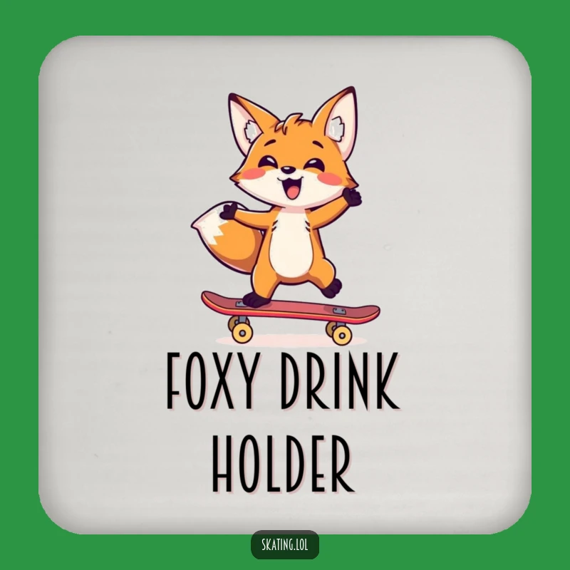 Funny Fox Coaster: Surface Balancing Act, Adorable Funny Gift