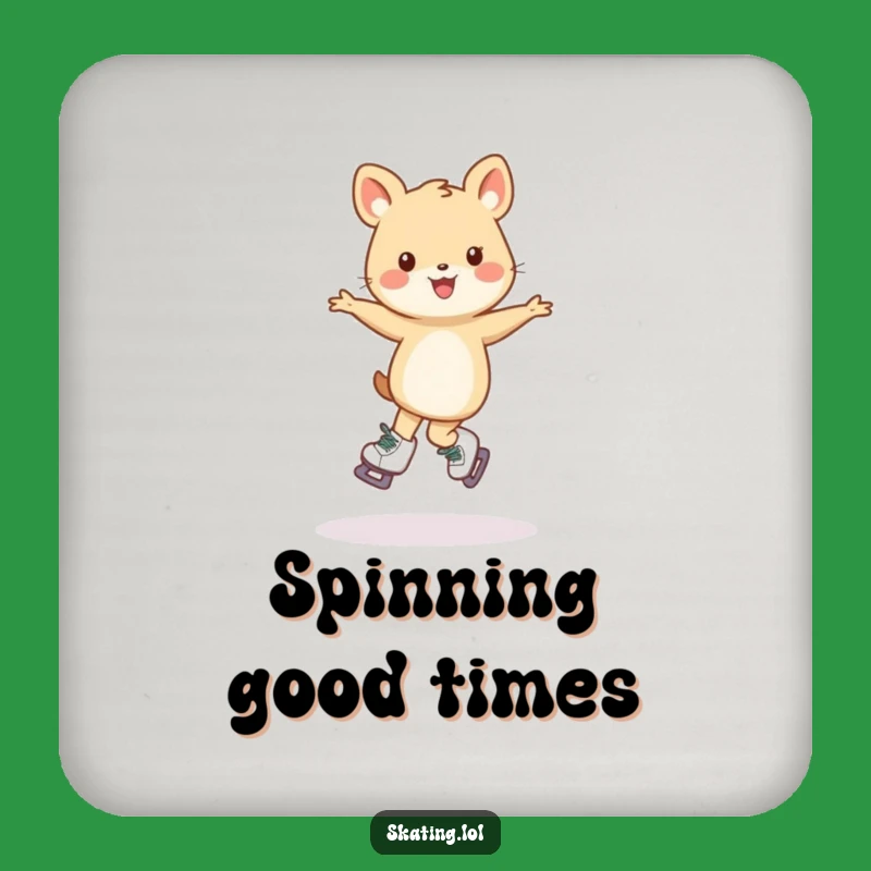 Funny Skating Animal Coaster: Wobbly Pirouette Protection - Hilarious Funny Gift