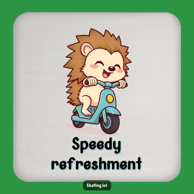 Funny Hedgehog Scooter Coaster: Protects Surfaces with Speed, Gift