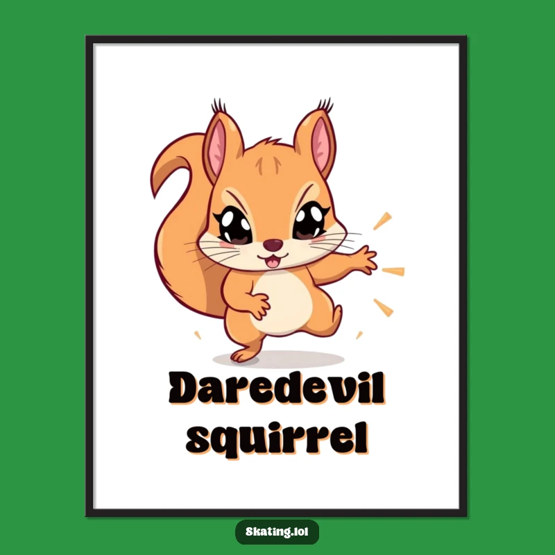 Funny Squirrel Acrobat Poster: Thrilling Wall Art For Your Space!