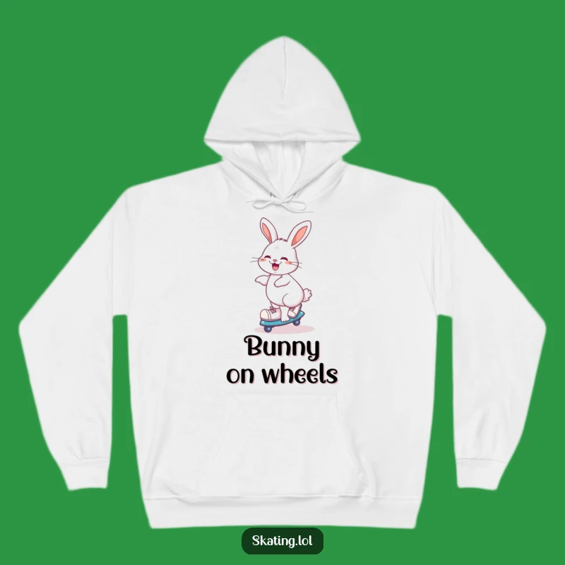 Funny Rabbit Skater Hoodie: Cozy Up For Playful Fun!