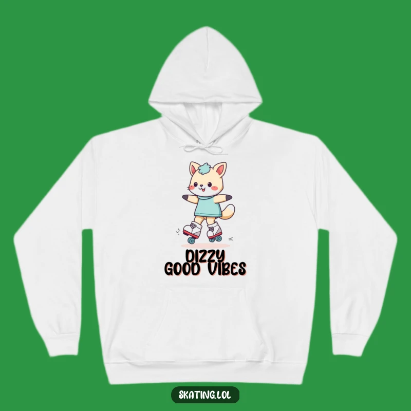 Cozy Funny Roller Skating Animal Hoodie - Warm Comedic Gift for Playful Souls