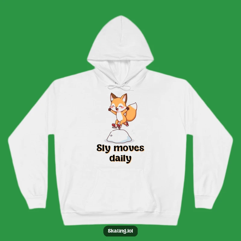 Funny Fox Hoodie: Stay Cozy While Skating with This Cheerful Fox Gift