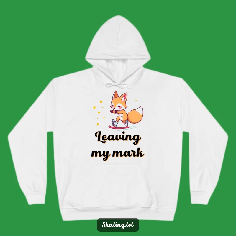 Funny Fox Star Skates Hoodie: Cozy Magic and Whimsical Skating Gift