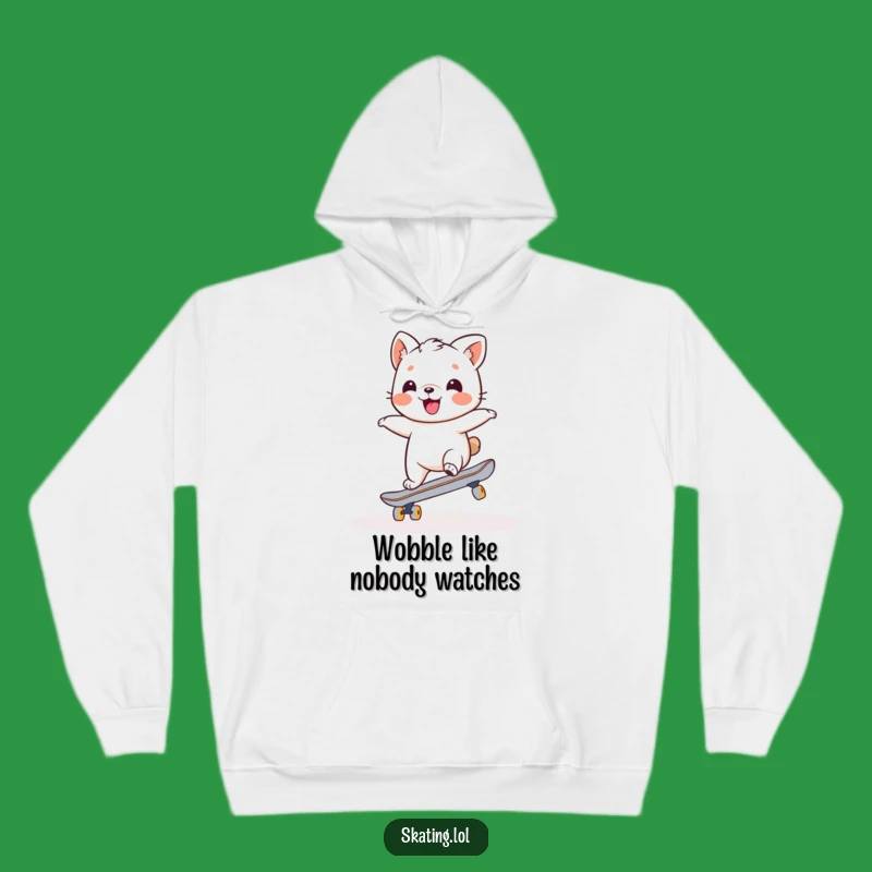 Funny Wobbly Skater Animal Hoodie: Cozy & Hilarious Winter Warmth for Skaters