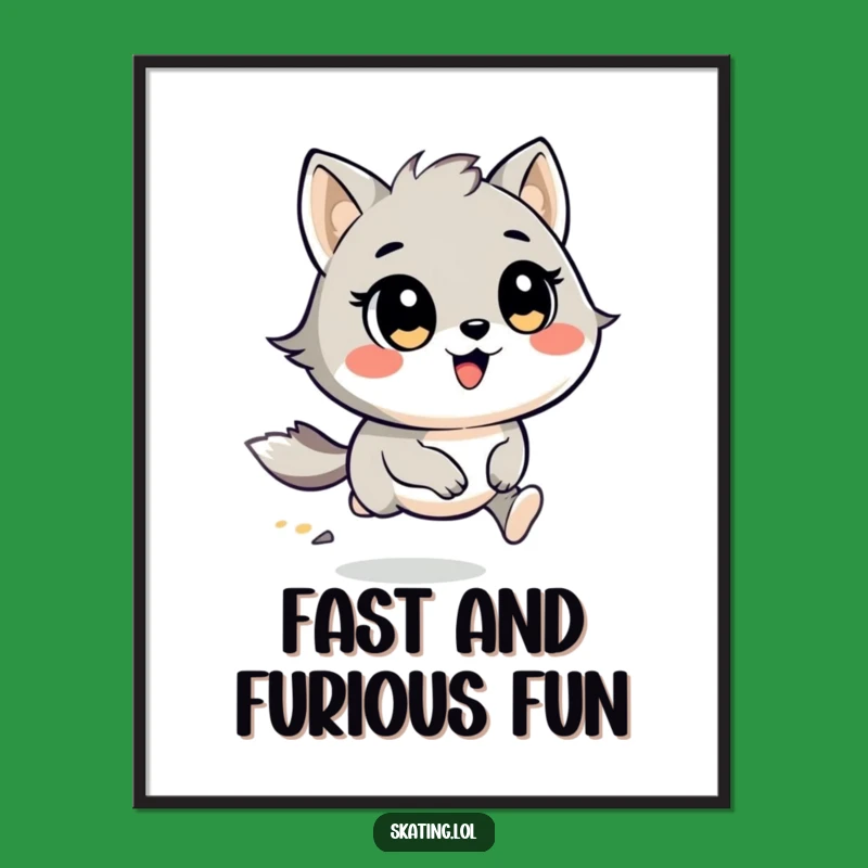 Funny Free Printable Wall Art: Speedy Critter Zoom - Downloadable Motivating Decor