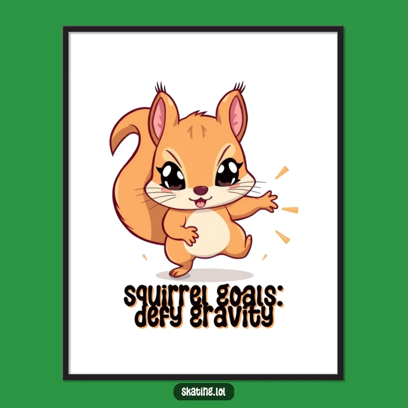 Free Printable Squirrel Stunt Wall Art: Energetic Decor, Downloadable Art