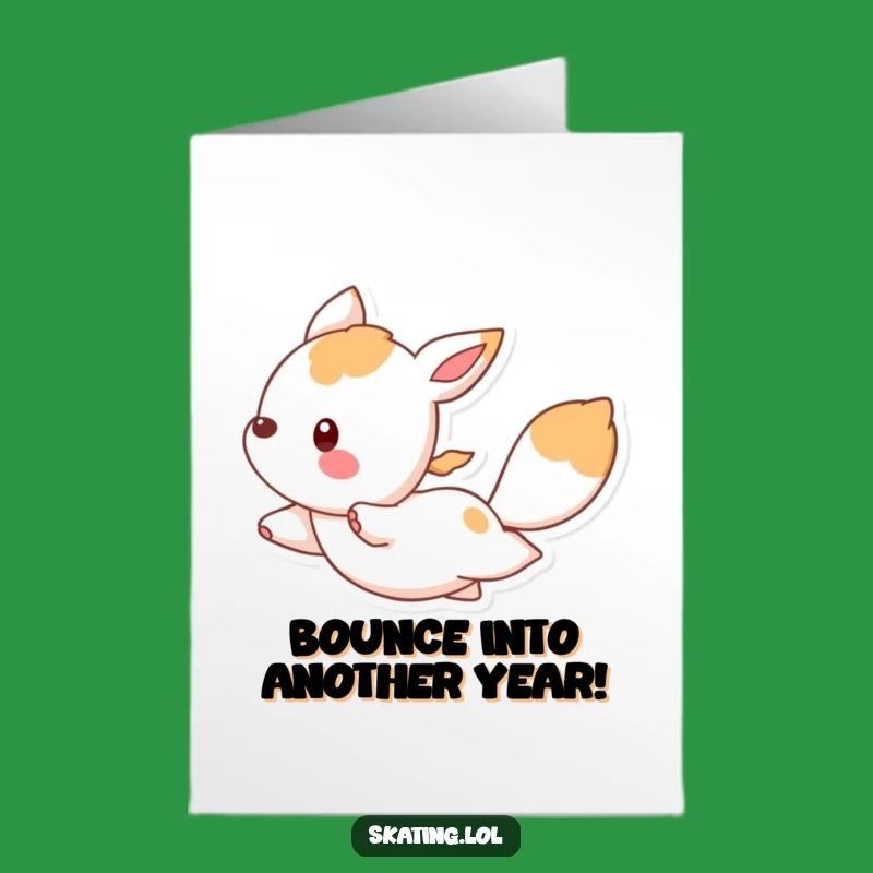 Free Printable Birthday Card: Graceful Gliding Animal Funny Downloadable Gift