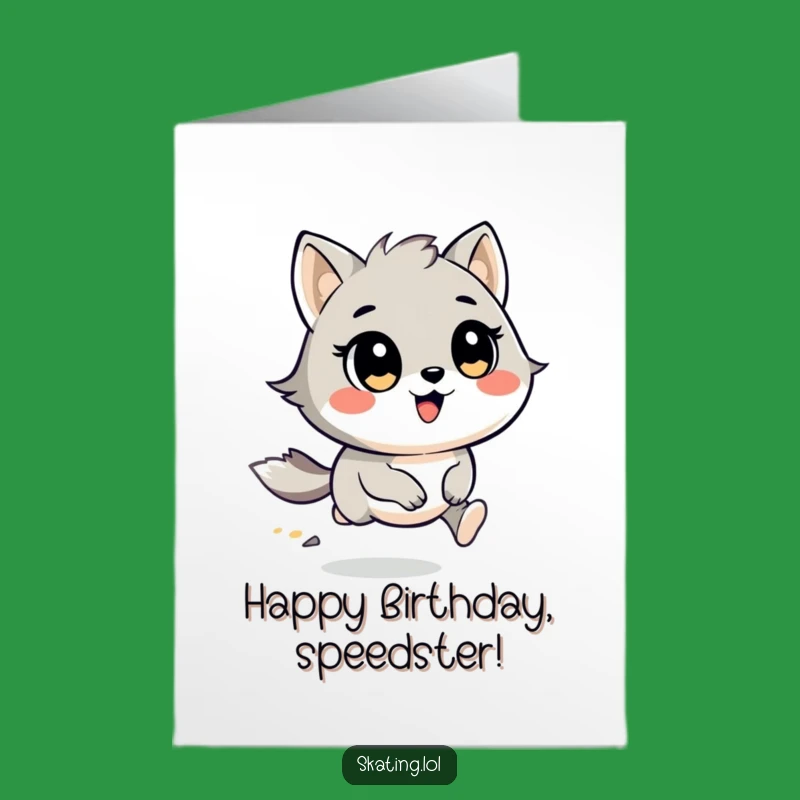 Free Printable Birthday Card: Speedy Critter Birthday Bash - Fun Downloadable Greeting