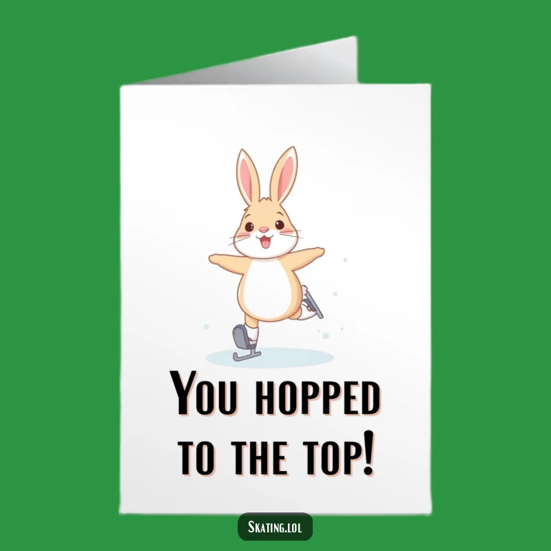 Free Printable Arctic Hare Congrats Card - Energetic Downloadable for Winners