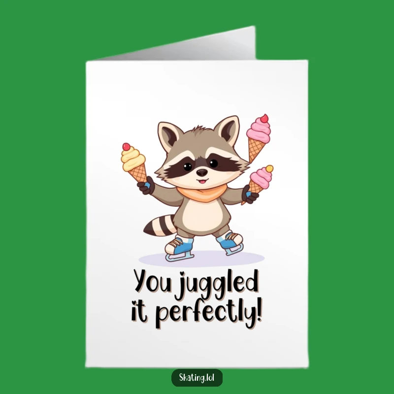 Free Printable Raccoon Congrats Card - Sweet Downloadable for Cool Achievements
