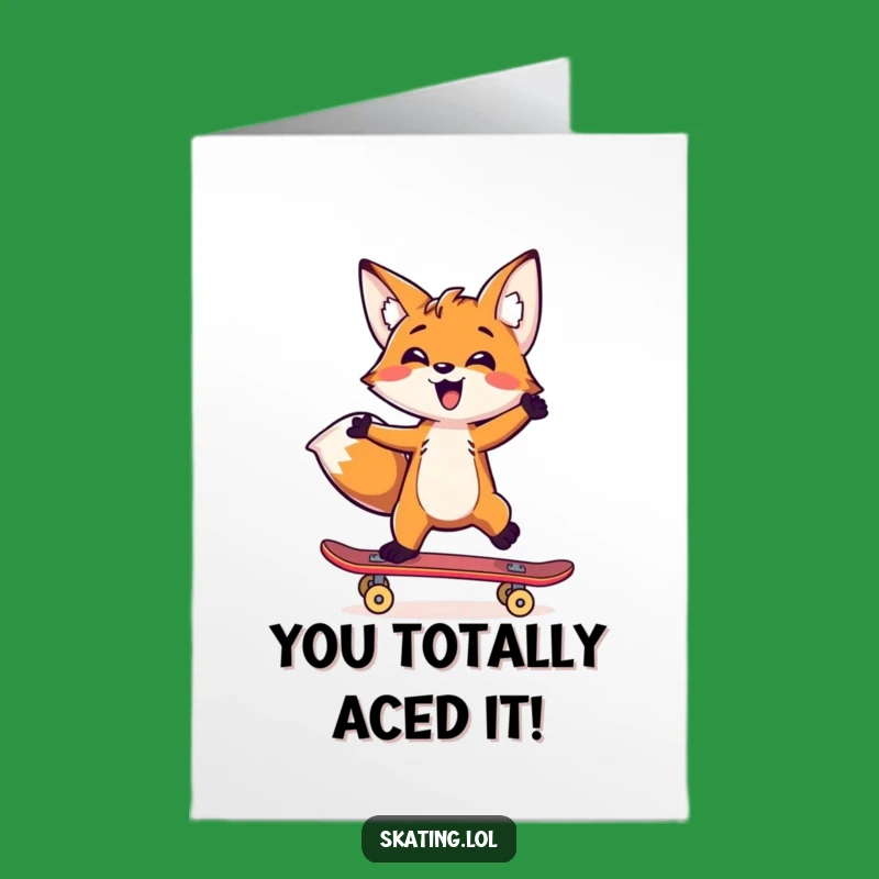 Free Printable Fox Congratulations Card - Balancing Act Downloadable Gift