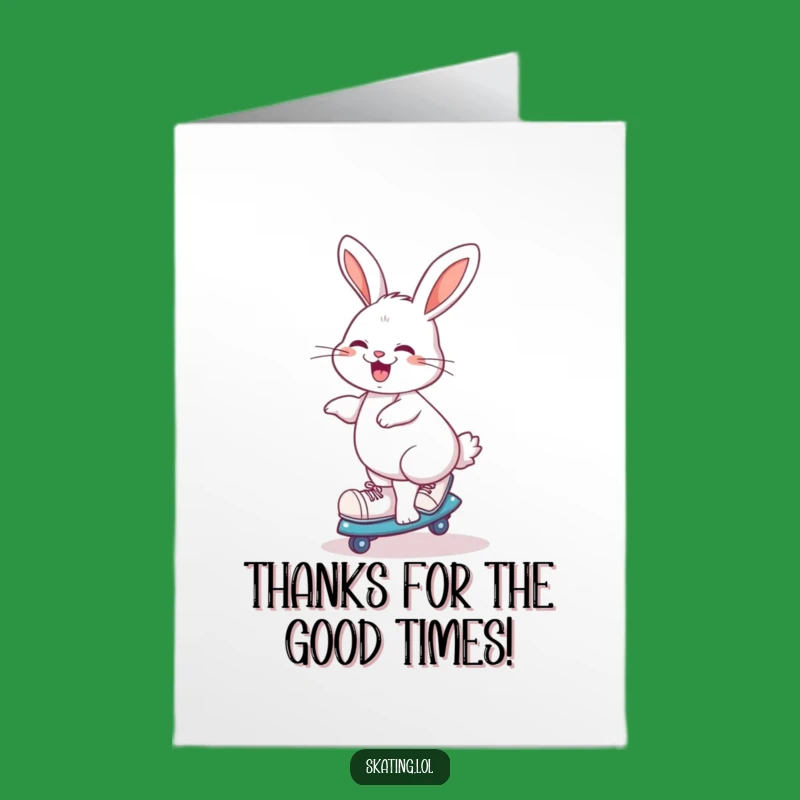 Free Printable Playful Rabbit Thank You Card: Whimsical Downloadable for Grateful Thanks