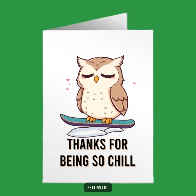 Free Printable Sleepy Owl Thank You Note - Cute & Funny Downloadable for Sweet Thanks