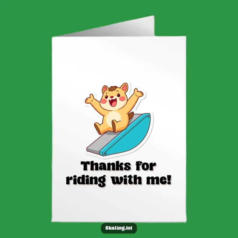 Free Printable Thank You Card: Ramp Rider Animal's Awesome Glide!