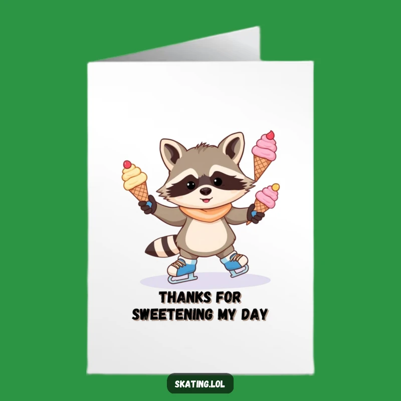 Free Printable Raccoon Thank You Card - Sweet & Funny Downloadable for Kind Gestures