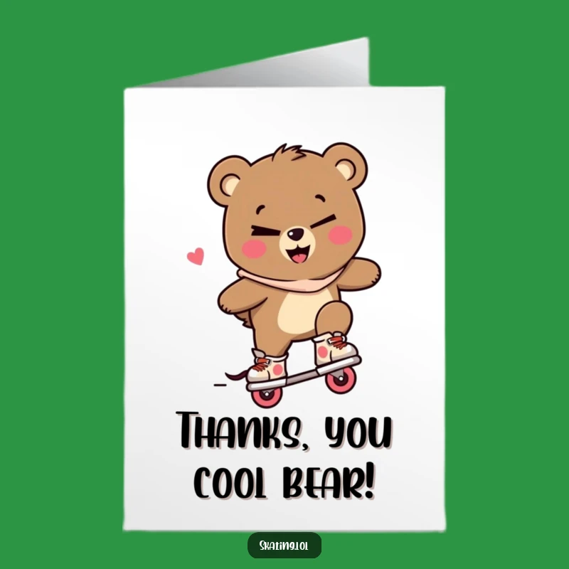 Free Printable Bear Thank You Card: Fun Downloadable Gift for Sincere Thanks!