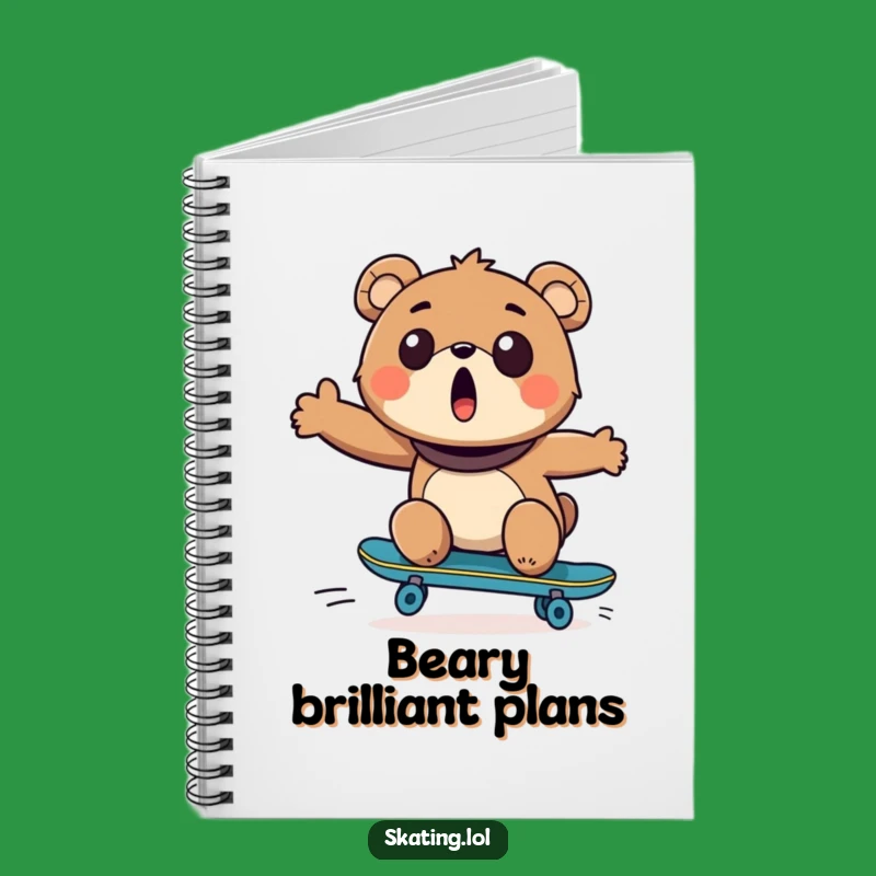 Funny Bear Skateboarder Notebook: Jot Down Your Adventures with This Hilarious and Inspiring Journal!