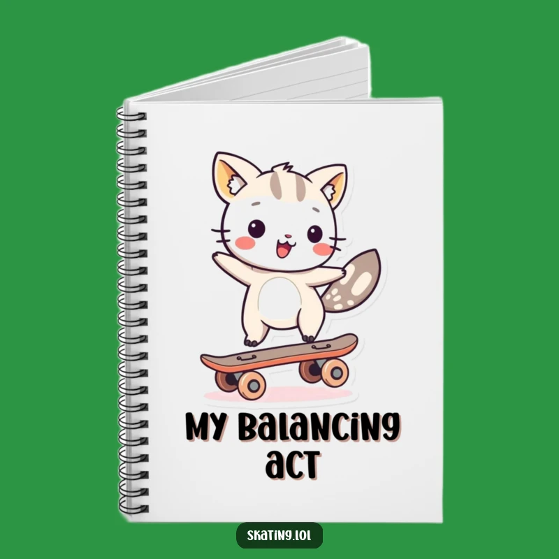 Funny Balancing Animal Notebook - Comedic Journal for Ideas and Notes