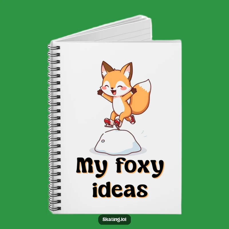 Funny Fox Notebook: Jot Down Ideas with Cheer and This Hilarious Skating Journal