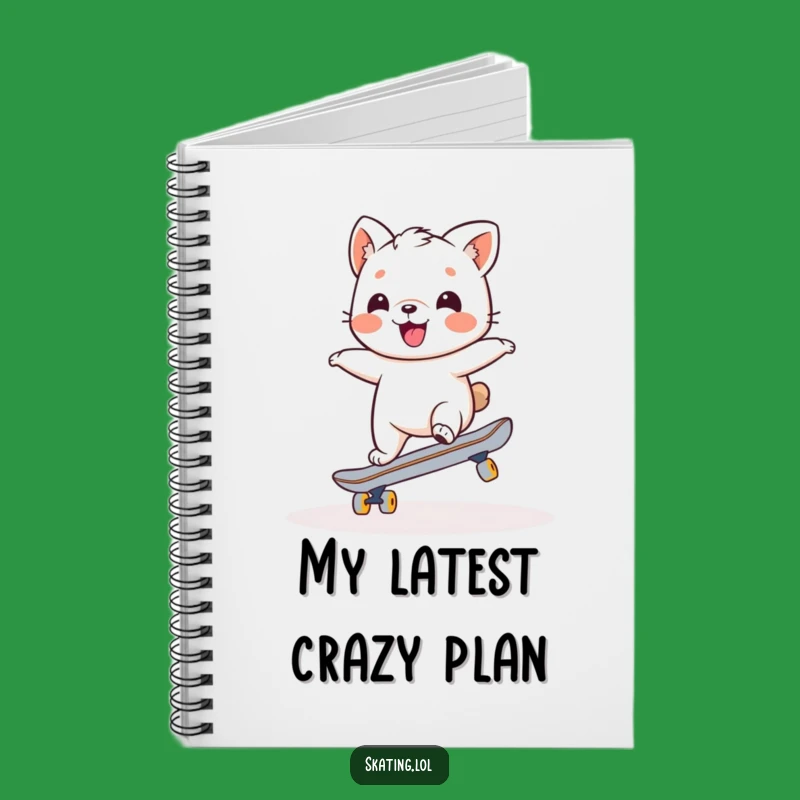 Funny Wobbly Skater Animal Notebook: Jot Down Ideas with Hilarious Flair