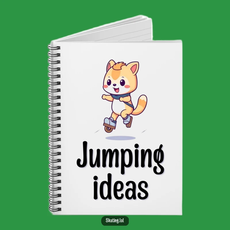 Funny Inline Skate Ideas Notebook - Jumping Character Journal, Perfect Funny Gift