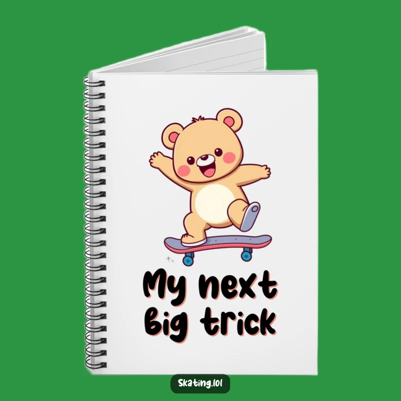 Funny Skateboard Bear Notebook: Cheerful Ideas Journal, Gift