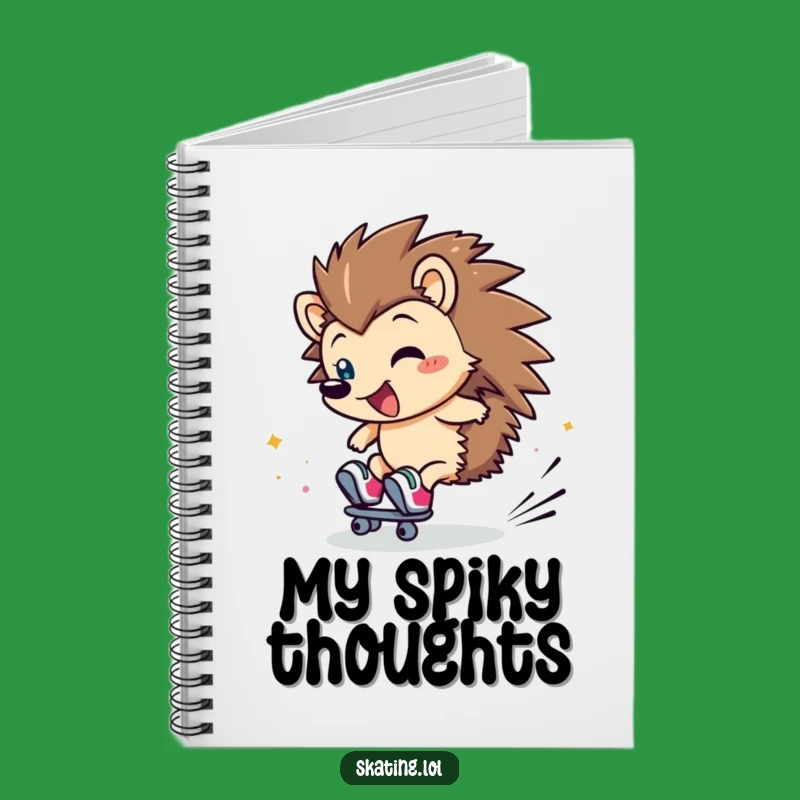 Funny Hedgehog Notebook: Jot Down Ideas with Clumsy Flair and This Hilarious Skating Journal