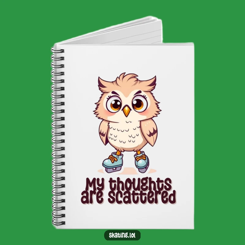Funny Owl Skater Notebook: Jot Down Surprises, Practical Funny Gift!