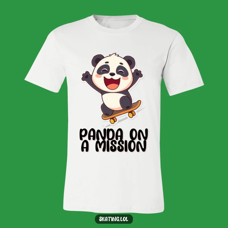 Funny Panda Skateboard T-Shirt: Cool Street Style, Hilarious Funny Gift