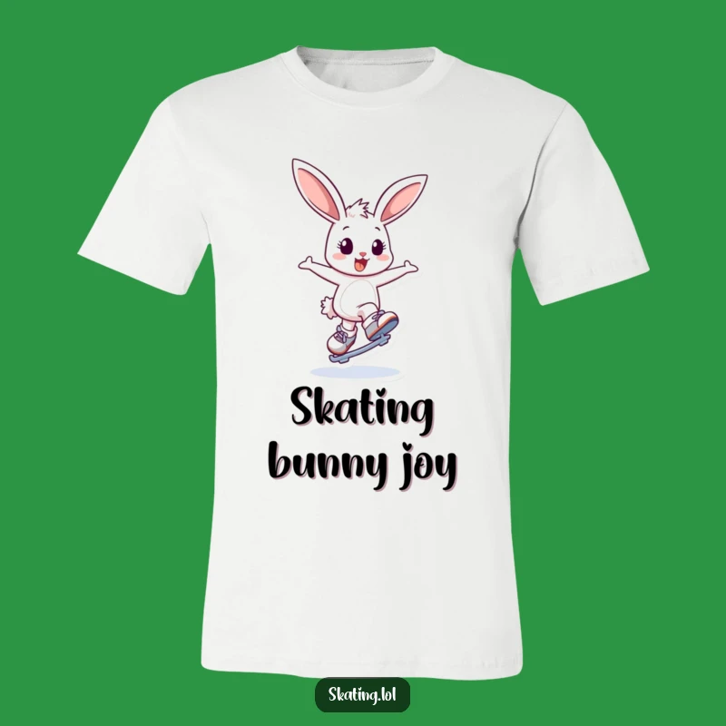 Funny Bunny Ice Skating T-Shirt: Hilarious Tee for Joyful Skaters