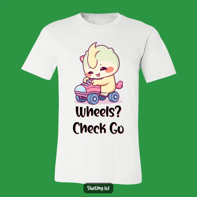 Funny Curious Skater T-Shirt: Creature's Wheel Focus Tee, Hilarious Funny Gift!