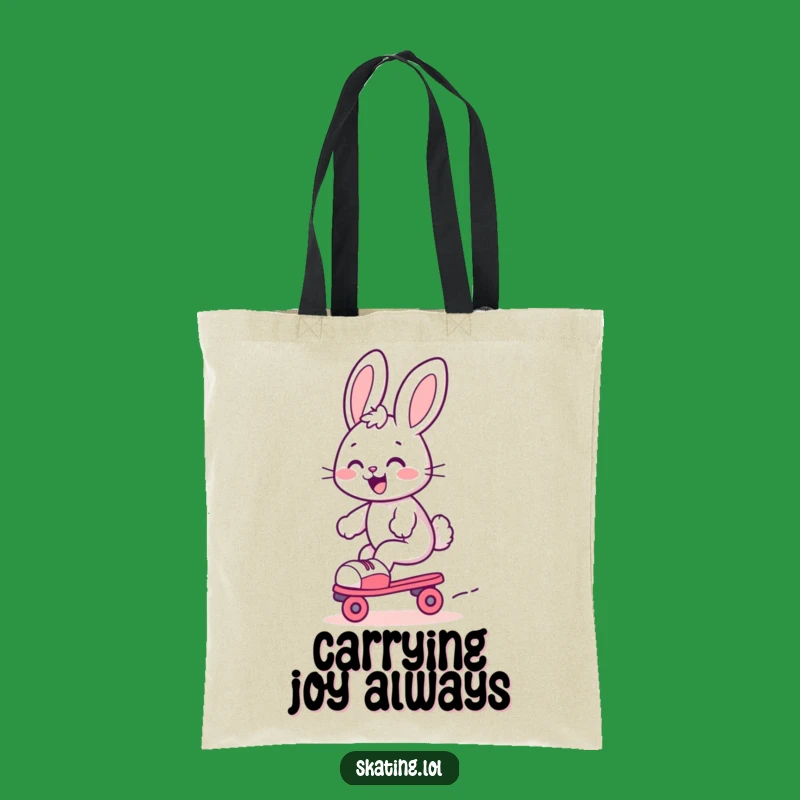 Funny Bunny Roller Tote Bag: Carry Your Joy, Cute Gift Idea