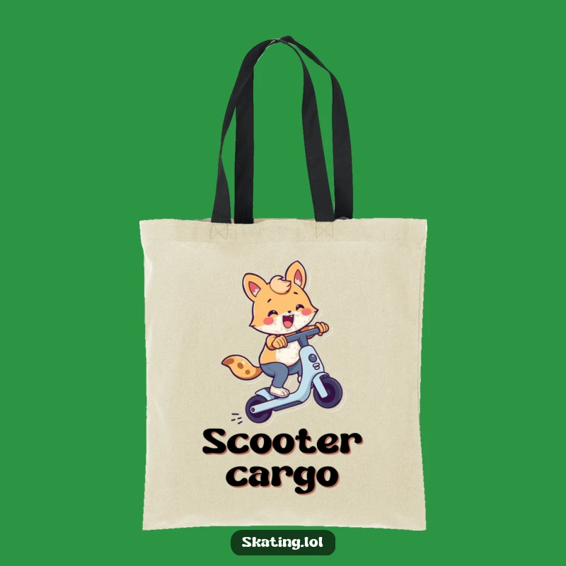 Funny Scooter Trick Animal Tote Bag - Comedic Accessory for Thrill Seekers